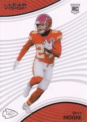 2022 Panini Chronicles Clear Vision Rookies Skyy Moore #CVR-21 card