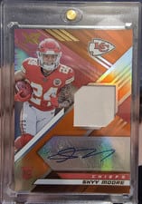 2022 Panini XR Rookie Swatch Autographs Skyy Moore #RSA-SM card