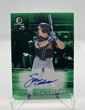 2025 Bowman Draft Achromatic Autographs Slade Caldwell #AA-SC card