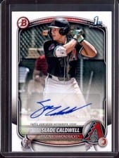 2025 Bowman Prospects Autographs Slade Caldwell #BPA-SC card