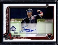 2025 Topps Pro Debut Autographs Slade Caldwell #PD-184 card