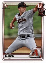 2020 Bowman Draft Base Set Slade Cecconi #BD-85 card