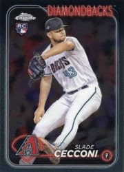 2024 Topps Chrome Base Set Slade Cecconi #77 card