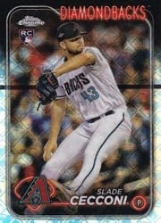 2024 Topps Chrome Logofractor Edition Base Set Slade Cecconi #77 card
