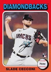 2024 Topps Heritage Base Set Slade Cecconi #397 card