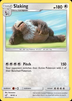 Detective Pikachu Slaking #18 card