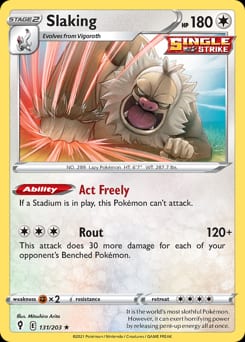 Evolving Skies Slaking #131 card