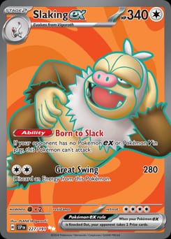 Surging Sparks Slaking ex #227 card