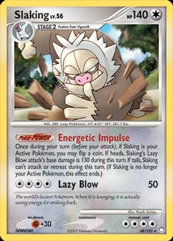 Mysterious Treasures Slaking #34 card