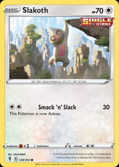 Evolving Skies Slakoth #129 card