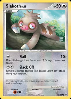 Platinum Slakoth #95 card