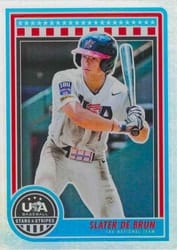 2025 Panini Stars & Stripes Base Set Slater De Brun #70 card