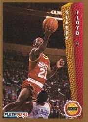 1992-93 Fleer Base Set Sleepy Floyd #80 card