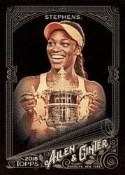 2018 Topps Allen & Ginter X Base Set Sloane Stephens #153 card