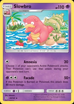 2017 Guardians Rising Slowbro #49 card