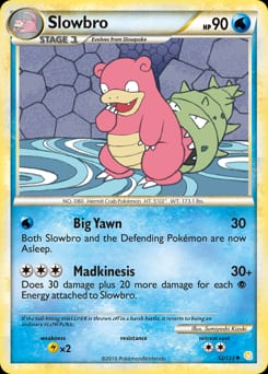 2010 HeartGold & SoulSilver Slowbro #52 card