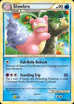 2010 HS—Undaunted Slowbro #38 card