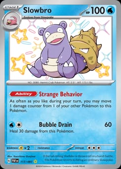 2024 Paldean Fates Slowbro #117 card