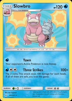 2019 Unbroken Bonds Slowbro #43 card