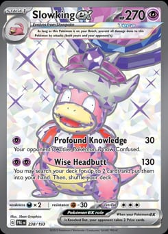 2023 Paldea Evolved Slowking ex #238 card