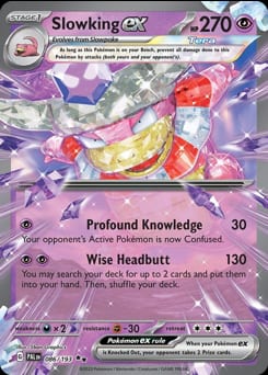 Paldea Evolved Slowking ex #86 card