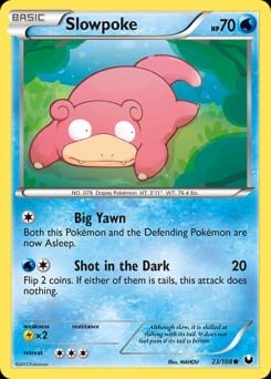 2012 Dark Explorers Slowpoke #23 card