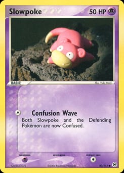 2004 FireRed & LeafGreen Slowpoke #80 card