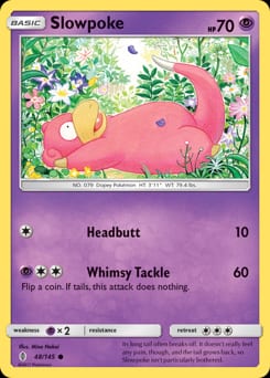 2017 Guardians Rising Slowpoke #48 card