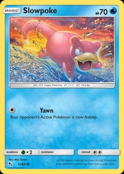 2019 Hidden Fates Slowpoke #12 card