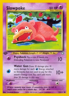 2000 Neo Genesis Slowpoke #73 card