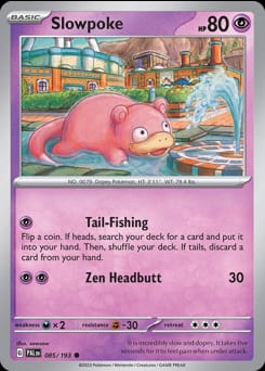 2023 Paldea Evolved Slowpoke #85 card