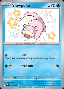 2024 Paldean Fates Slowpoke #116 card