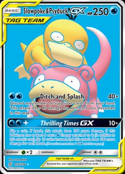 Unified Minds Slowpoke & Psyduck-GX #217 card