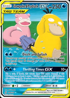 Unified Minds Slowpoke & Psyduck-GX #218 card