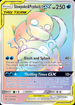 Unified Minds Slowpoke & Psyduck-GX #239 card
