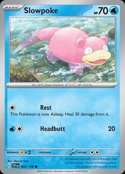 2023 Scarlet & Violet Slowpoke #42 card