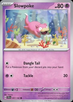 2024 Stellar Crown Slowpoke #57 card