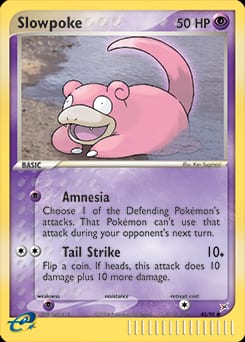 2004 Team Magma vs Team Aqua Slowpoke #45 card