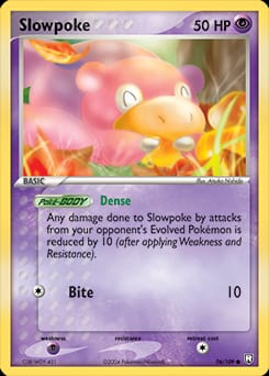 2004 Team Rocket Returns Slowpoke #76 card