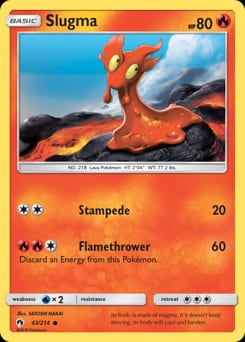 Lost Thunder Slugma #43 card