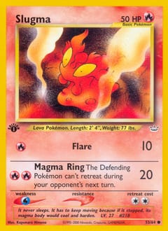Neo Revelation Slugma #53 card