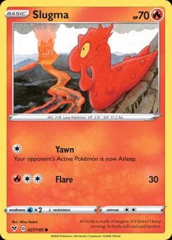 Vivid Voltage Slugma #27 card