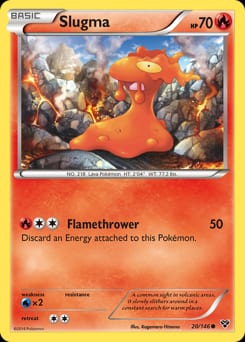 XY Slugma #20 card