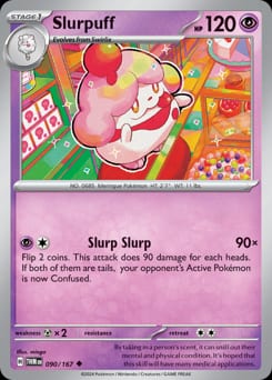 Twilight Masquerade Slurpuff #90 card