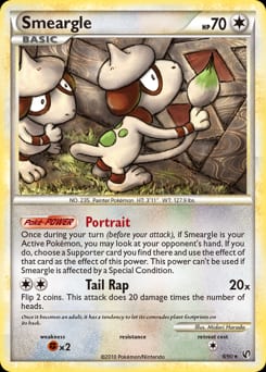 2010 HS—Undaunted Smeargle #8 card