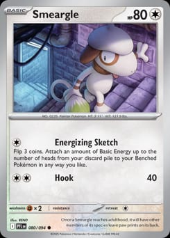 2025 Phantasmal Flames Smeargle #80 card