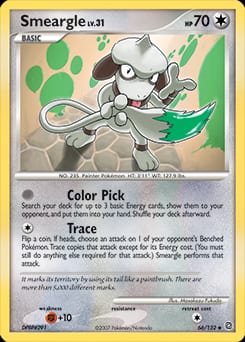 Secret Wonders Smeargle #66 card