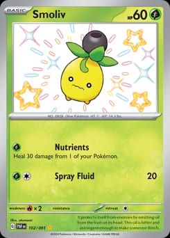 Paldean Fates Smoliv #102 card