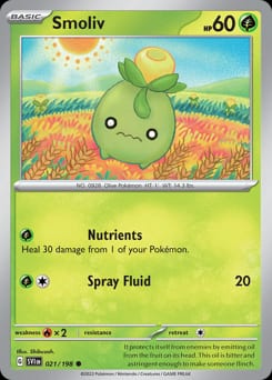 Scarlet & Violet Smoliv #21 card