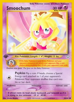 Neo Revelation Smoochum #54 card